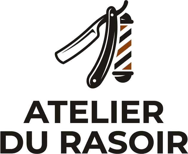 Logo créé pour Atelier du Rasoir, barbier